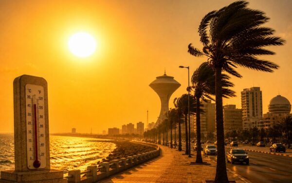 50 مئوية.. موجة حارة ورياح نشطة على أجزاء من الشرقية