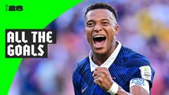 All the goals from France's run to semi-finals
