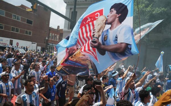 Argentina fans flood Atlanta ahead of England World Cup match