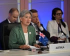 Australia news live: China hits back at Penny Wong’s comments; Victorian teachers due to begin strike