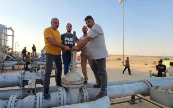 الحكومة الليبية تعلن استئناف ضخ الغاز بعد احتجاجات