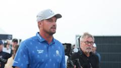 DeChambeau receives two-shot penalty in dramatic Open scenes