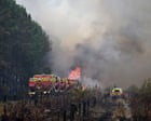 Firefighters hasten efforts to contain massive wildfires in France and Spain ahead of heatwave – Europe live