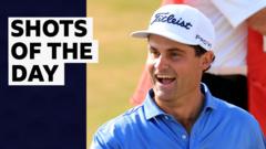 'I can't believe he did that' – best shots from first round at The Open