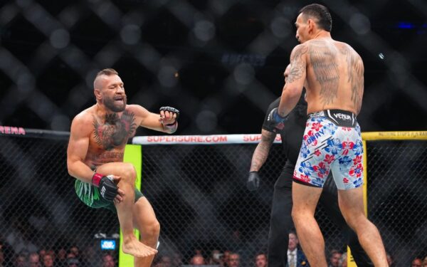 McGregor injures leg on opening kick; fight called…