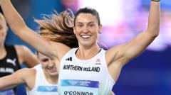 O'Connor wins NI's first gold medal in heptathlon
