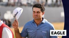 Suber hits 'miracle shot' for eagle to move top of Open leaderboard