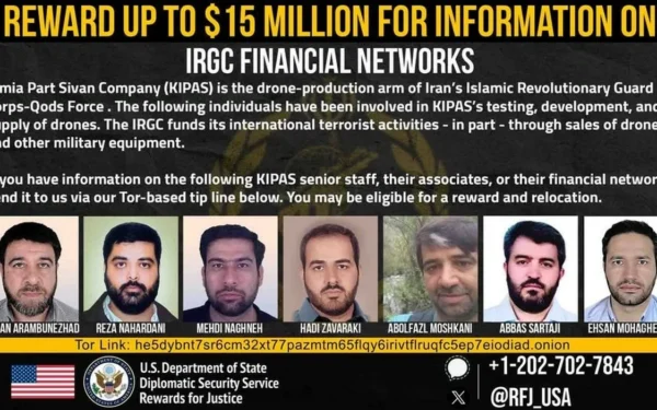 US offers up to $15 million for information on IRGC drone network