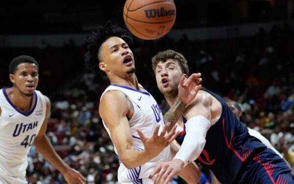 Utah Jazz guard Trey Alexander stretchered off court in NBA Summer League