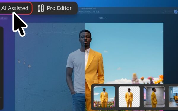 Adobe Photoshop adds optional ‘AI Assisted Editor’ mode for fully prompt-based image editing