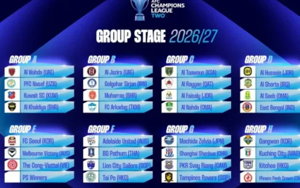 دوري أبطال آسيا 2: التعاون في مجموعة الريان القطري والفيصلي الأردني والنهضة العماني