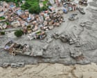 Glacial collapse caused huge flood leaving hundreds dead or missing in Nepal and Tibet