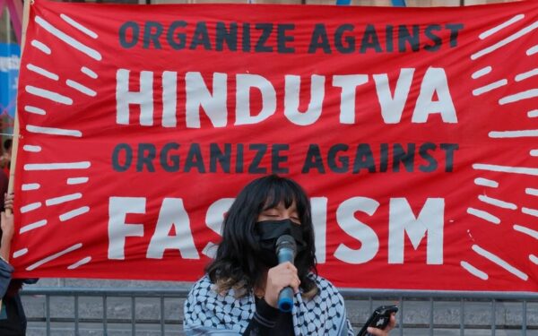 Hundreds protest Hindu nationalist paramilitary leader Mohan Bhagwat's visit to New York