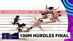 'Oh my word!' – Netherlands' Visser wins 100m hurdles by one thousandth of a second