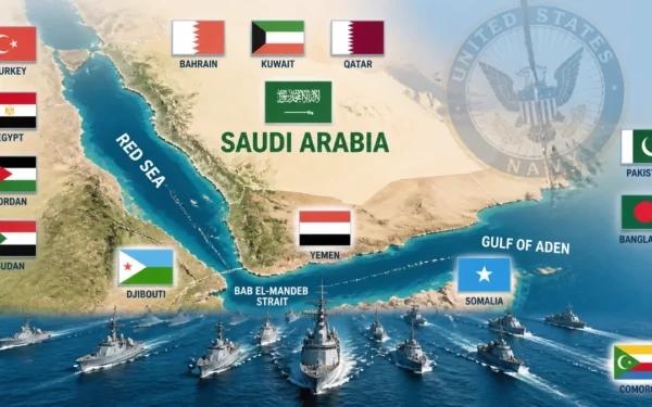 Saudi-led maritime coalition takes shape with 15 countries signing pact
