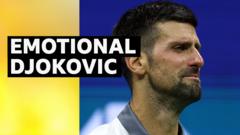 Watch: Djokovic overcome with emotion during US Open loss